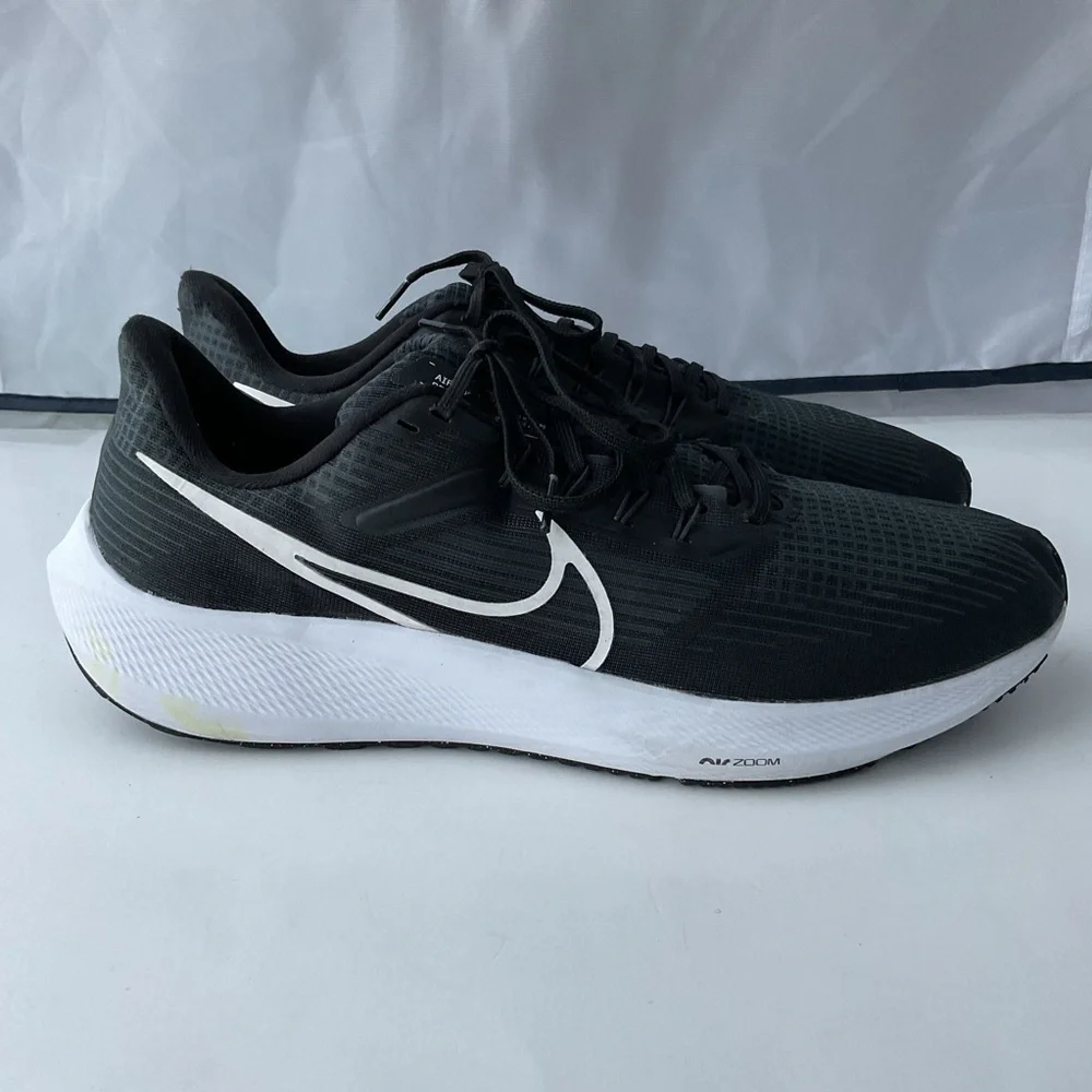 Nike Air Zoom Pegasus 39 DH4071-001 Black Running Shoes Men’s Size 14 - Picture 7 of 15